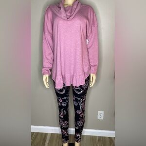 Jon & Anna Pink Cowl Neck Sweater